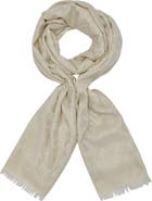KARL LAGERFELD PARIS Metallic Daisy Evening Wrap Scarf