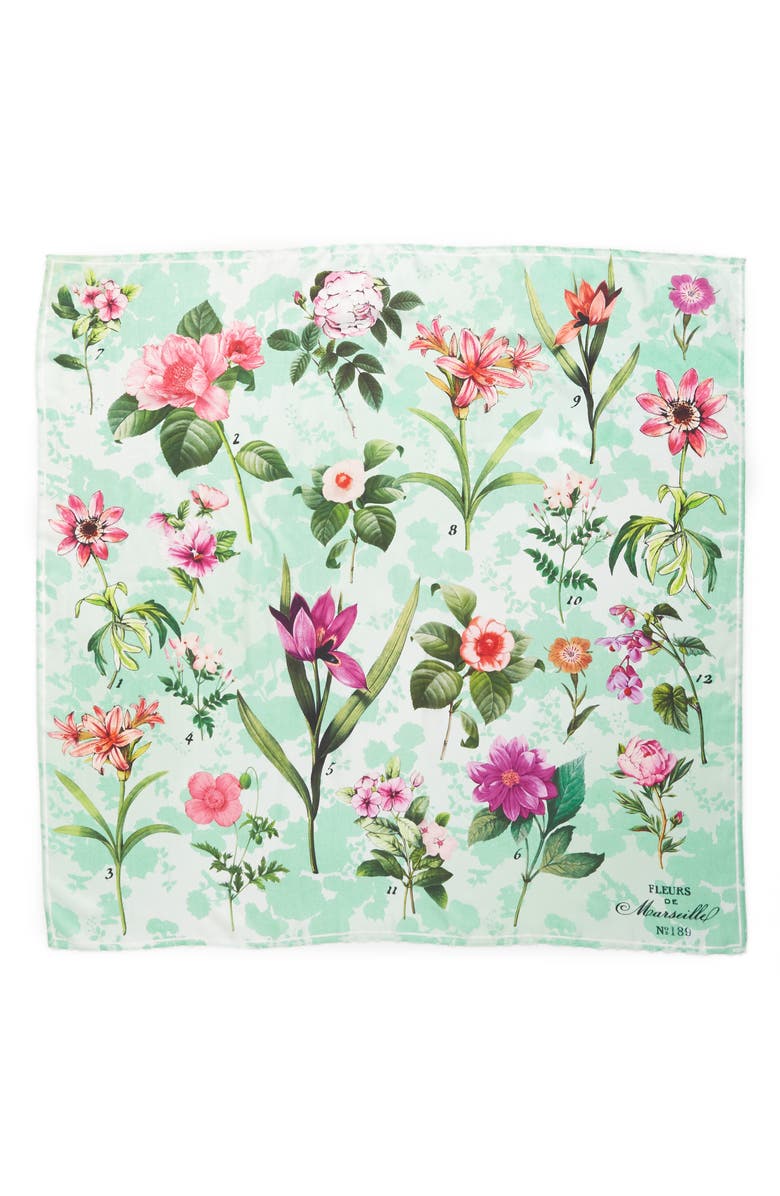 Nordstrom Print Square Silk Scarf, Alternate, color, 