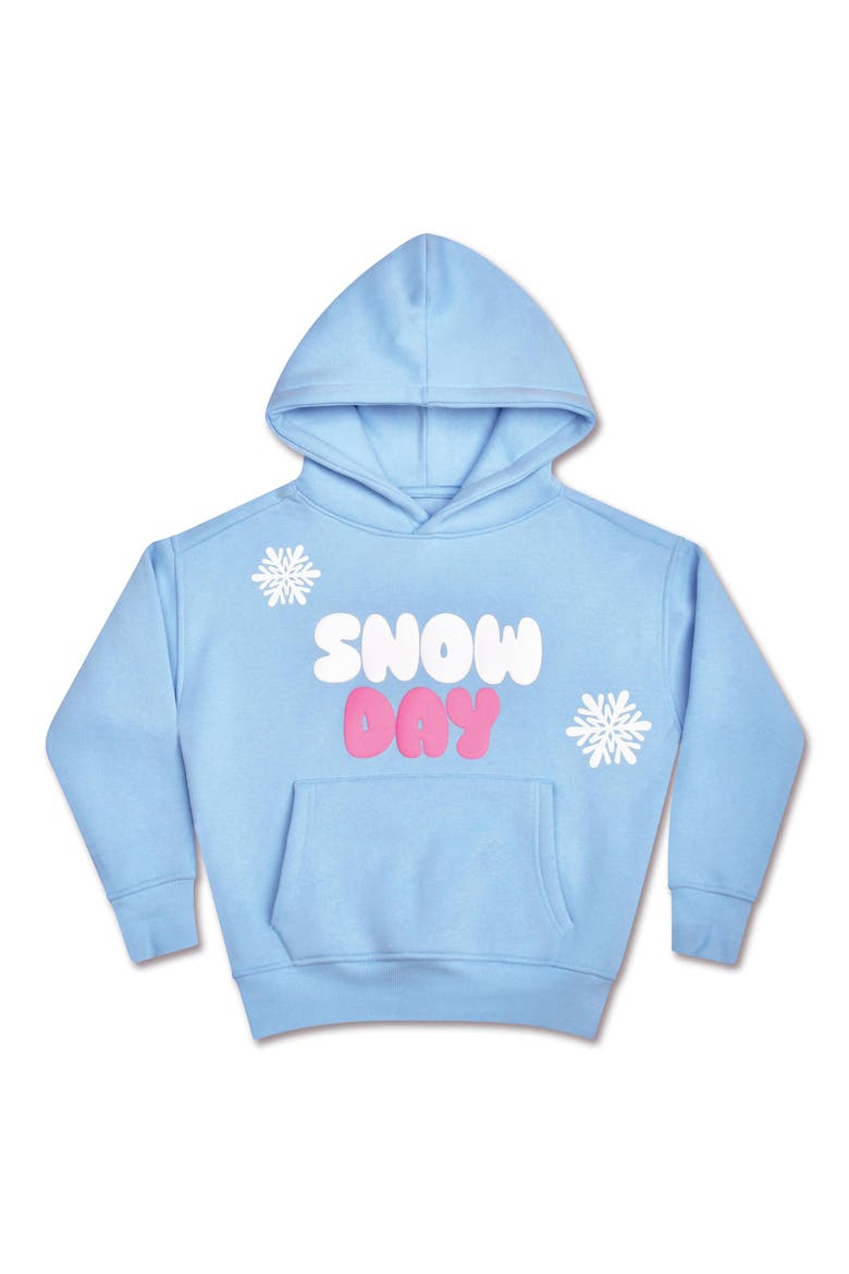 Kids' Snow Day Graphic Hoodie, Main, color, BLUE MULTI