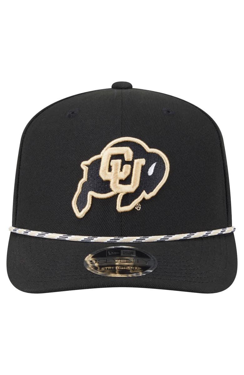New Era Men's New Era Black Colorado Buffaloes Game Day Multi-Rope 9SEVENTY Stretch-Snap Hat, Alternate, color, Black