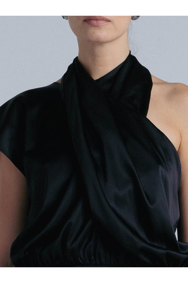 Danielle Silk Blouse, Alternate, color, Black