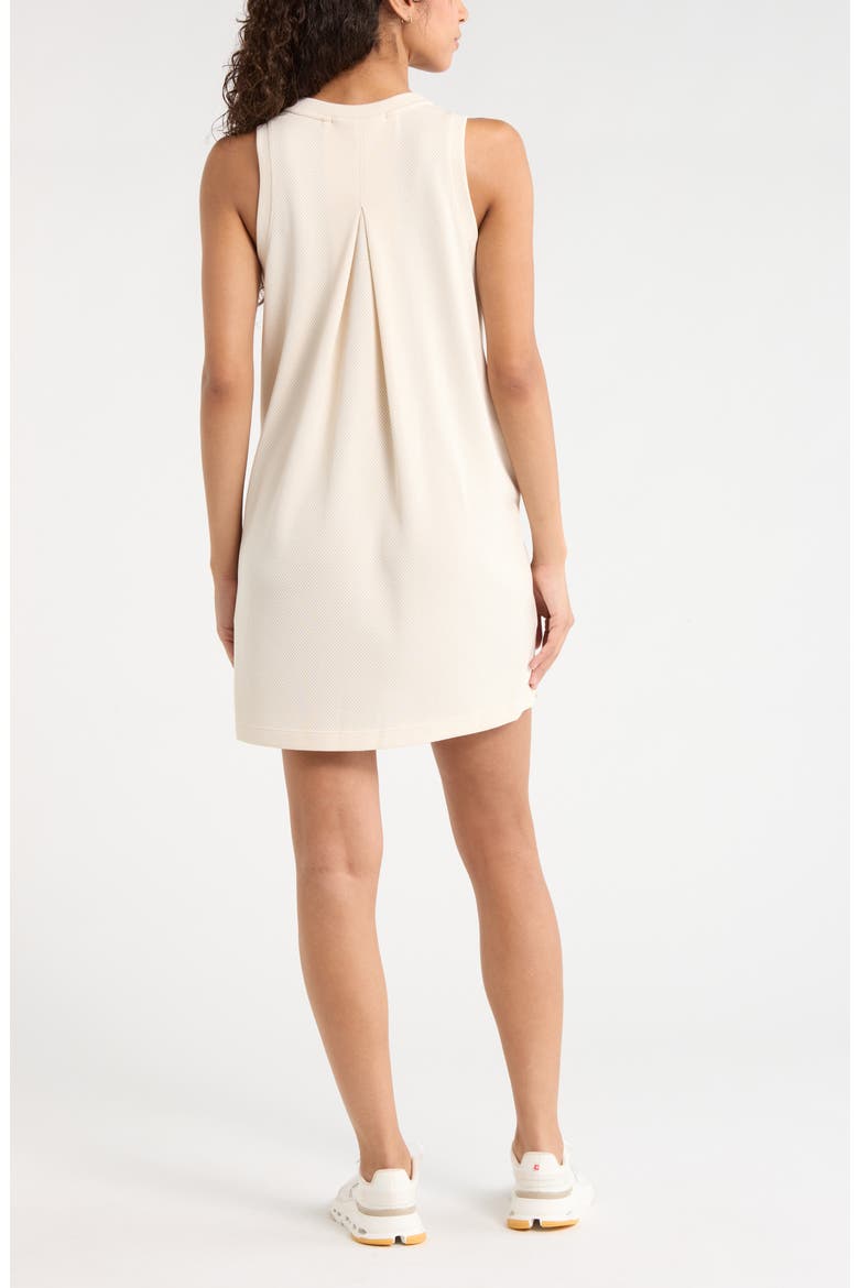 Piqué Mesh Scuba Tank Dress, Alternate, color, IVORY WHITECAP