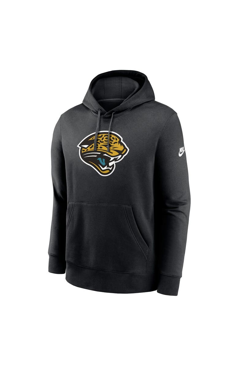 Nike Men's Nike Black Jacksonville Jaguars Rewind Club Logo Pullover Hoodie, Alternate, color, 