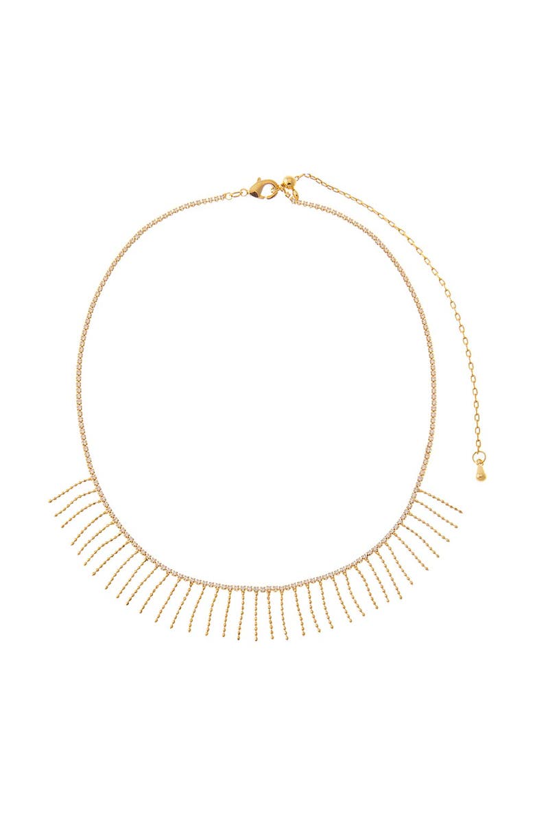 BY ADINA EDEN Mini Fringe Detail Choker Necklace, Main, color, Gold