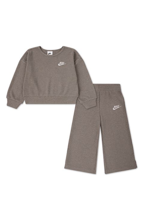 Metallic Waffle Stitch Sweatshirt & Leggings Set (Baby)