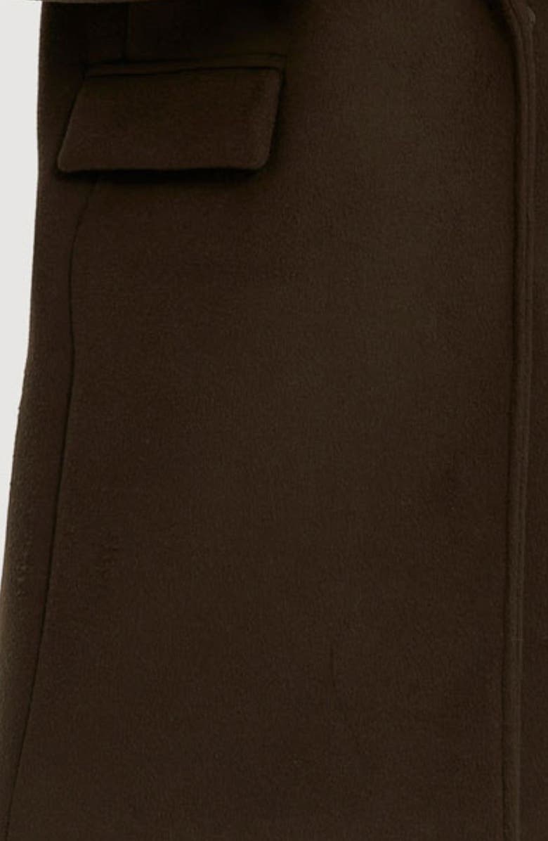 Noize Masa Notch Collar Coat, Alternate, color, Uniform Green