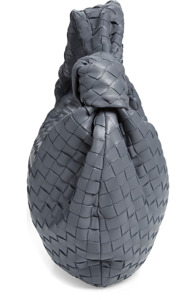 Bottega Veneta Jodie Leather Hobo Bag, Alternate, color, Thunder-Gold