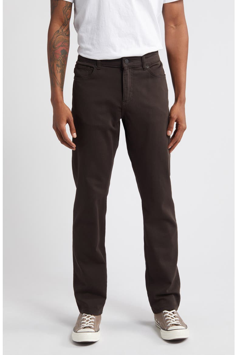 Russell DL Ultimate Knit Slim Straight Jeans, Main, color, ANTHRACITE