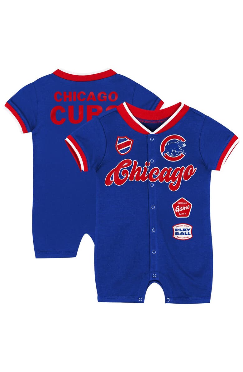 Outerstuff Newborn Outerstuff Royal Chicago Cubs Pinch Coverall, Main, color, Royal
