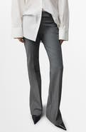 MANGO Mid Rise Flare Pants