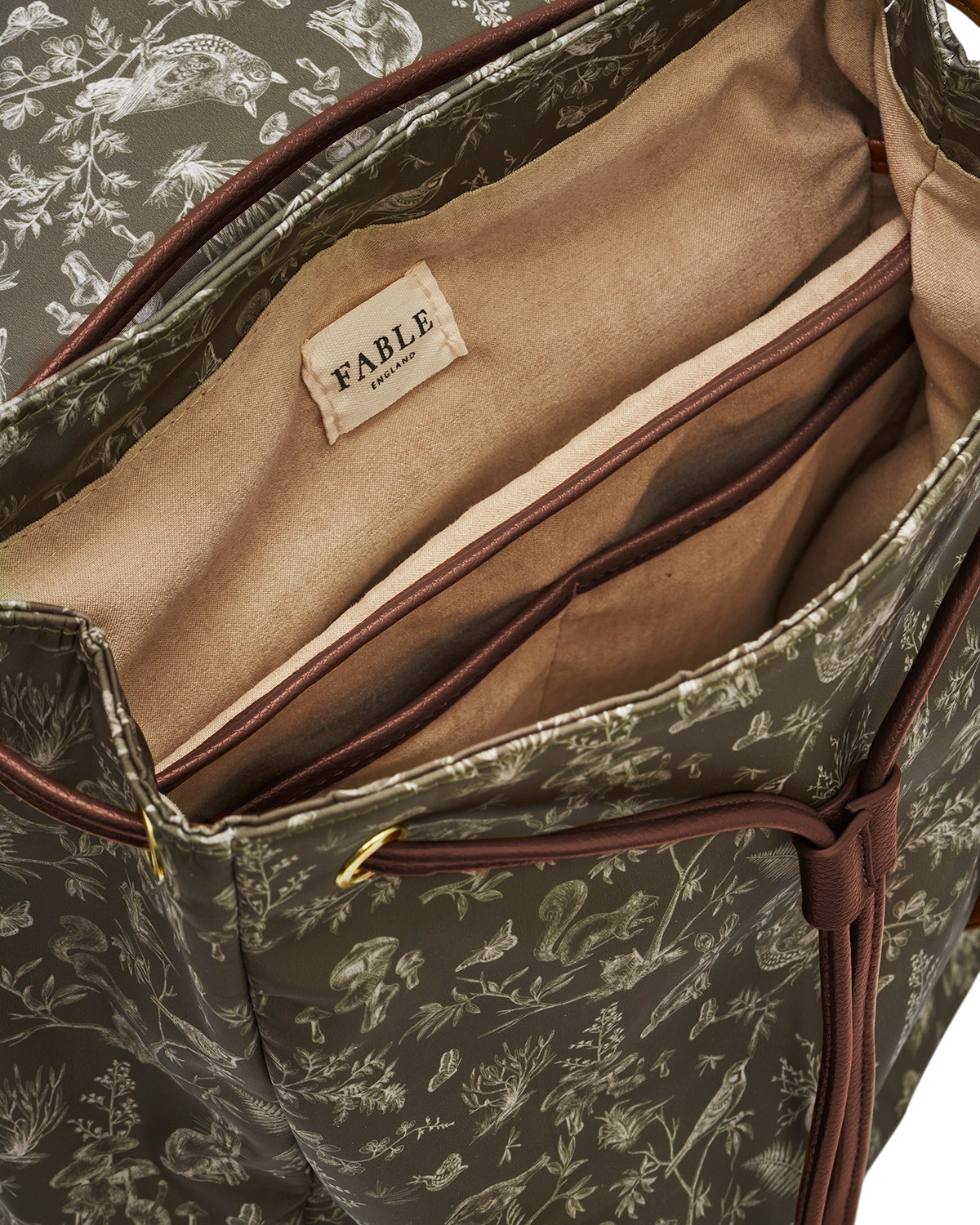 Flora Orla Scene Print Backpack, Alternate, color, Khaki