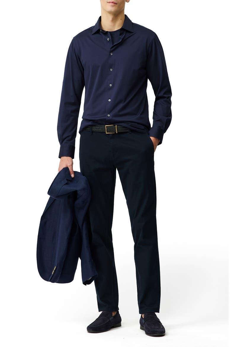 Ascot Park Button-Up Shirt, Alternate, color, INK