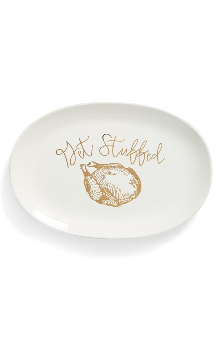 GIBSONLOOK Gibson 'Get Stuffed' Stoneware Serving Platter, Main, color, 