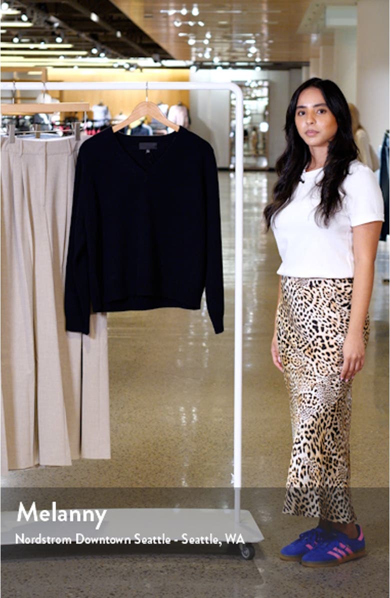 Priya Cashmere V-Neck Sweater, sales video thumbnail