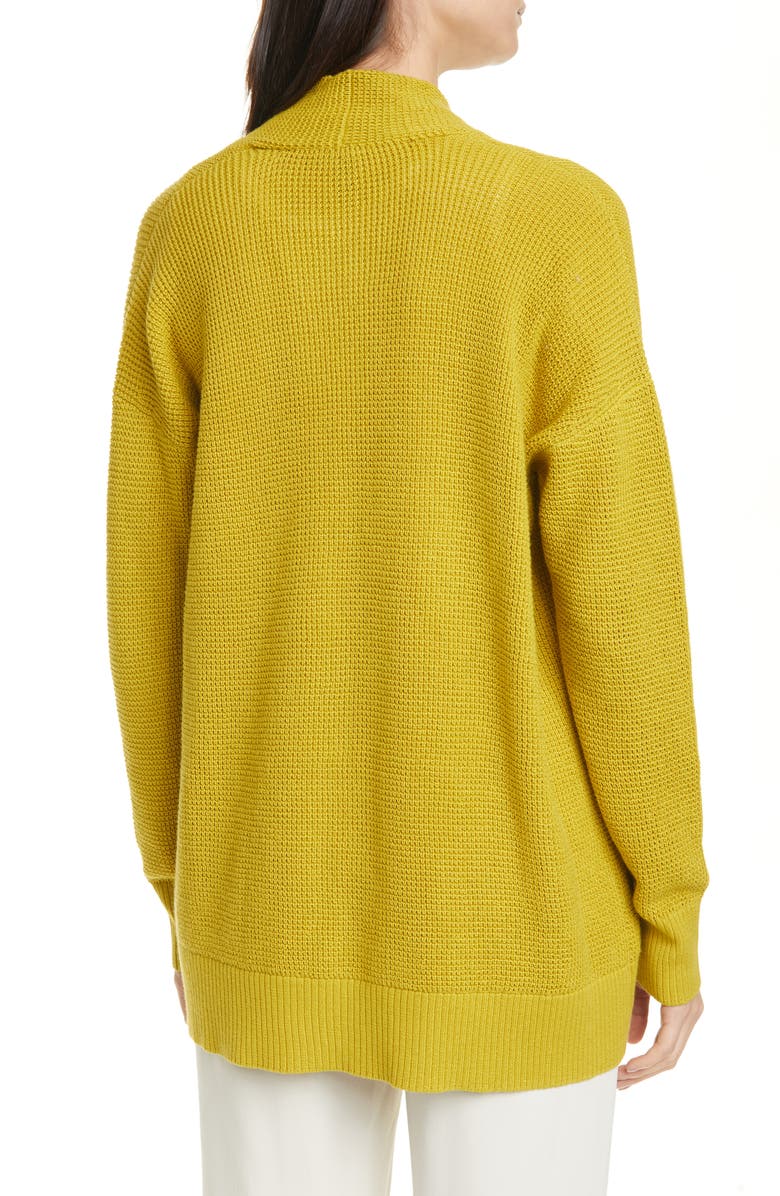 Eileen Fisher Organic Cotton Open Front Cardigan, Alternate, color,