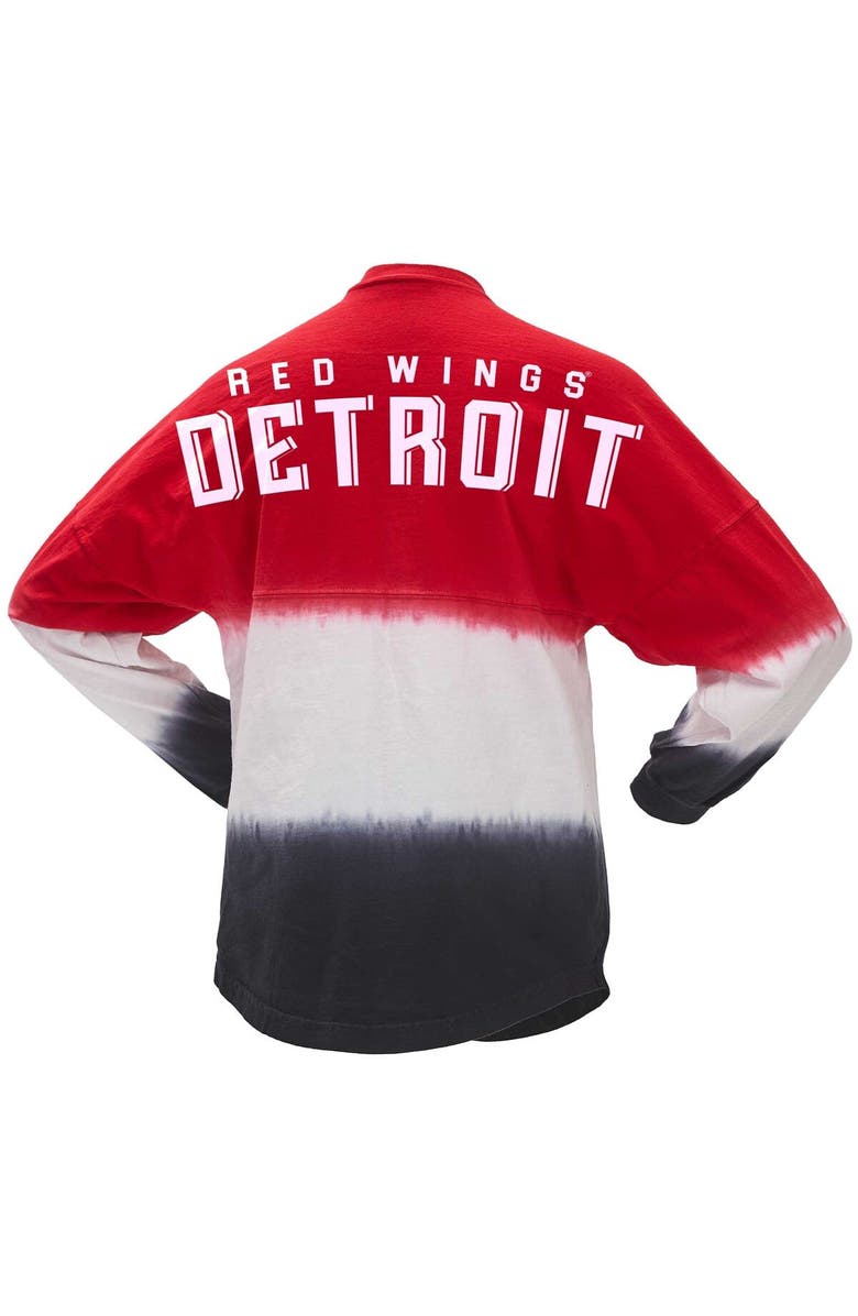 SPIRIT JERSEY Women's Fanatics Branded Red/Black Detroit Red Wings Ombre Long Sleeve T-Shirt, Alternate, color,