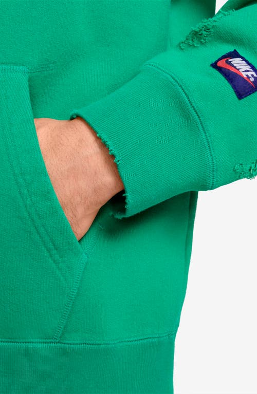 Jordan Rare Air Oversize Distressed Pullover Hoodie In Green