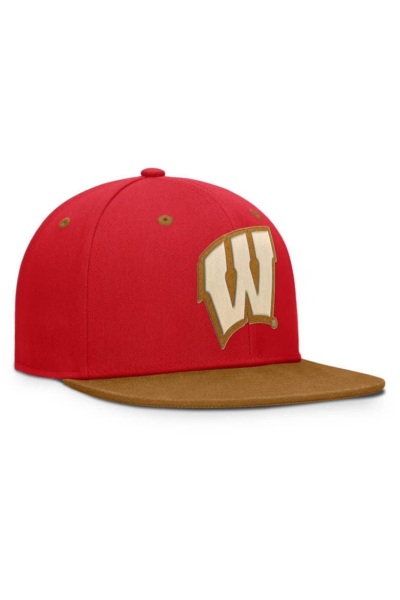 Men's Fanatics Red/Brown Wisconsin Badgers NoBo Fitted Hat, Alternate, color, Red