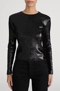 FRAME The Micro Sequined Top