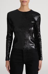 FRAME The Micro Sequined Top