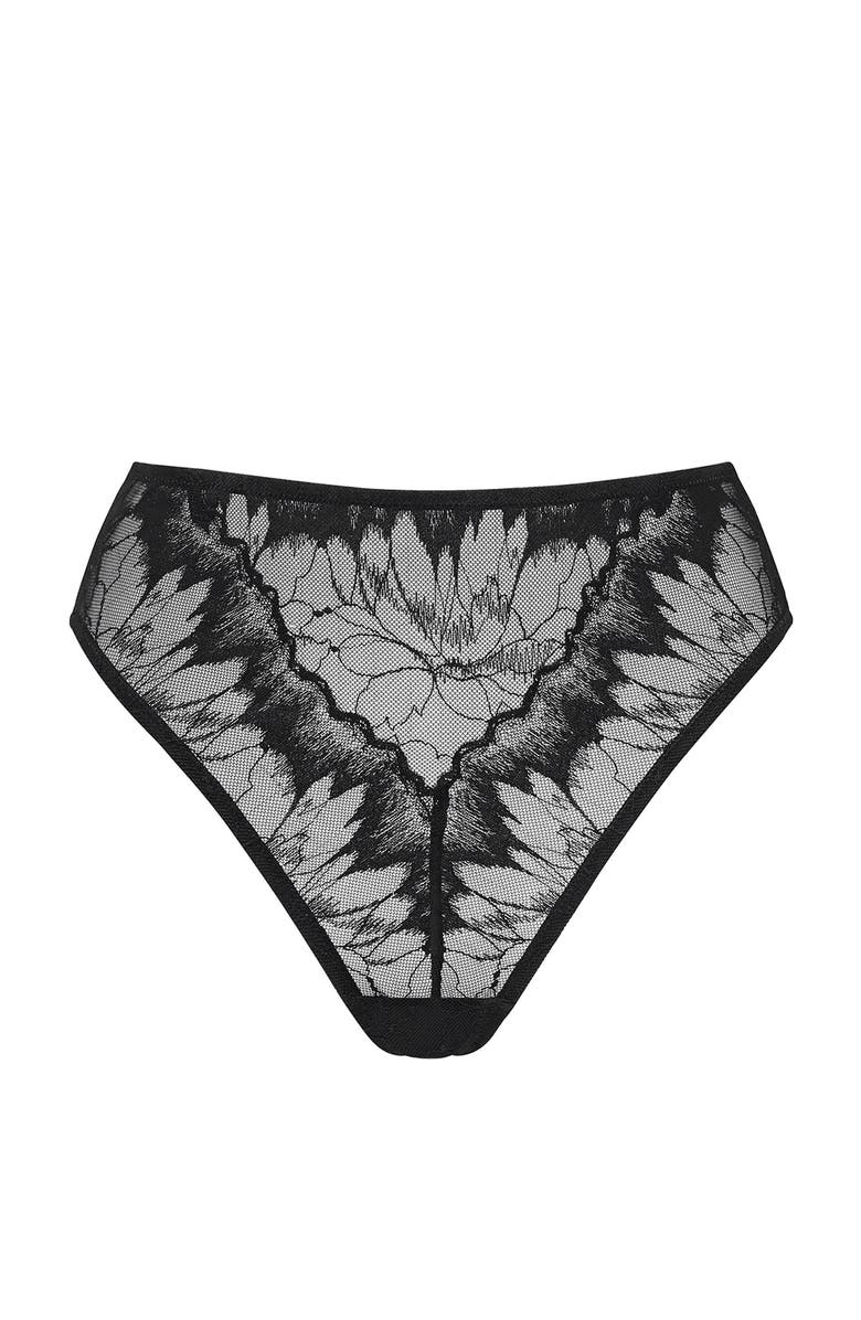 CUUP The Highwaist- Floral Lace, Main, color, Black