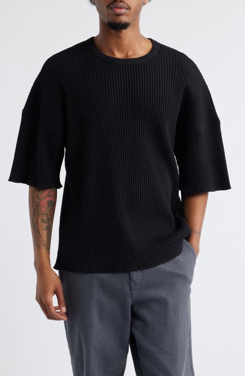 Oversize Thermal Knit T-Shirt