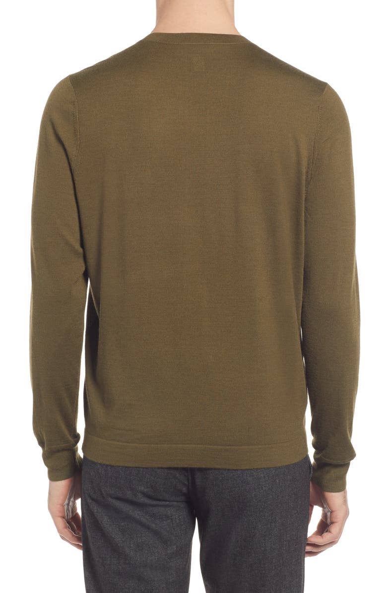 Nordstrom Tech-Smart Crewneck Sweater, Alternate, color, Olive Dark