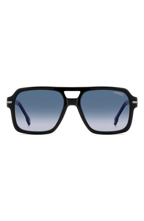 56mm Gradient Square Sunglasses
