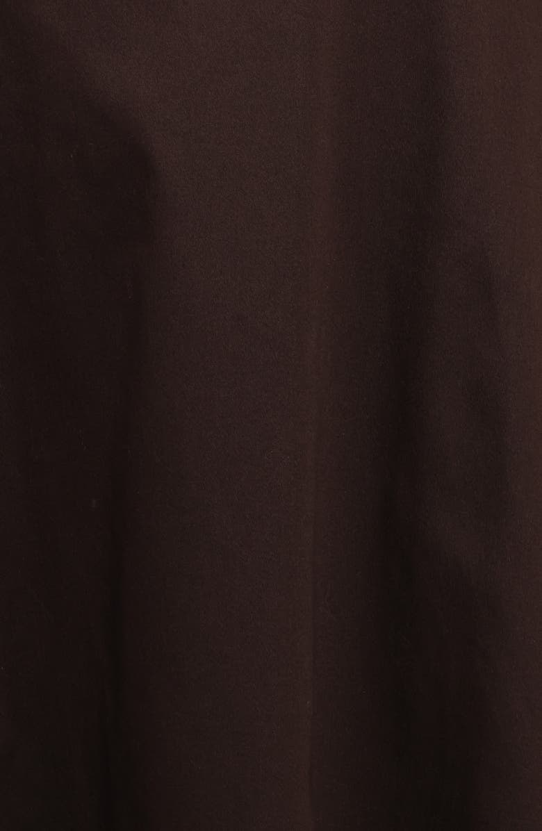 Petal & Pup Merlena Puff Sleeve Stretch Cotton Maxi Dress, Alternate, color, Chocolate