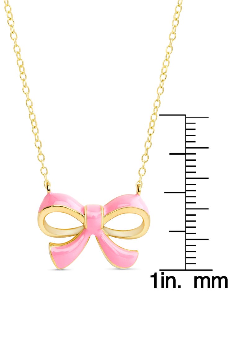 Bow Pendant Necklace, Alternate, color, GOLD