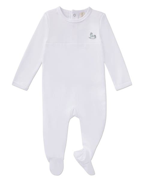 Baby  Embroidered Pima Cotton Footie (Baby)