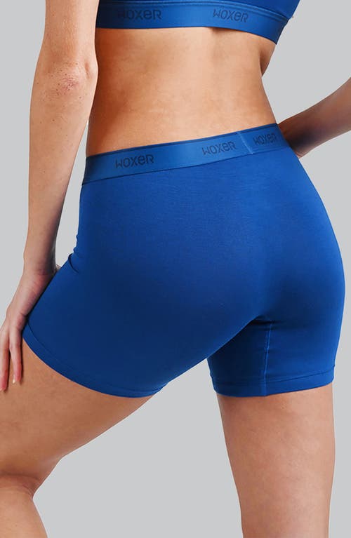 Woxer Baller Ultra-soft 5-inch Boxer Briefs In Blue