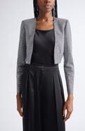 ST. JOHN Crystal Embellished Crop Jacket