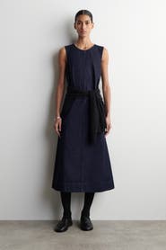 COS A-Line Denim Midi Dress