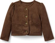 Janie and Jack The Sueded Puff Sleeve Jacket
