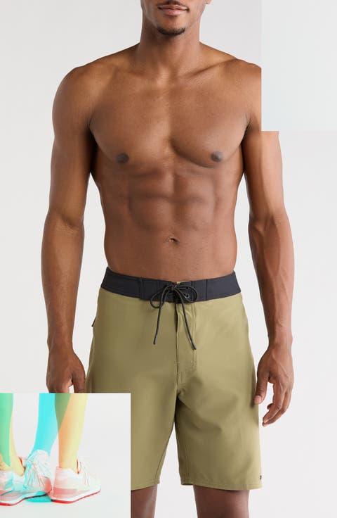 VA Solid Swim Trunks