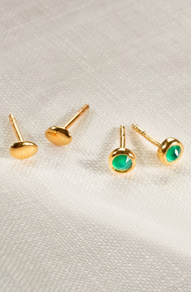 Monica Vinader Alta Huggie Hoop Earrings, Alternate, color, 