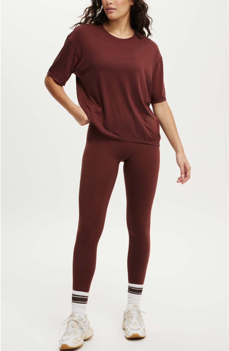 COTTON ON BODY Women's Active Lightweight Tshirt, Alternate, color, Cappuccino