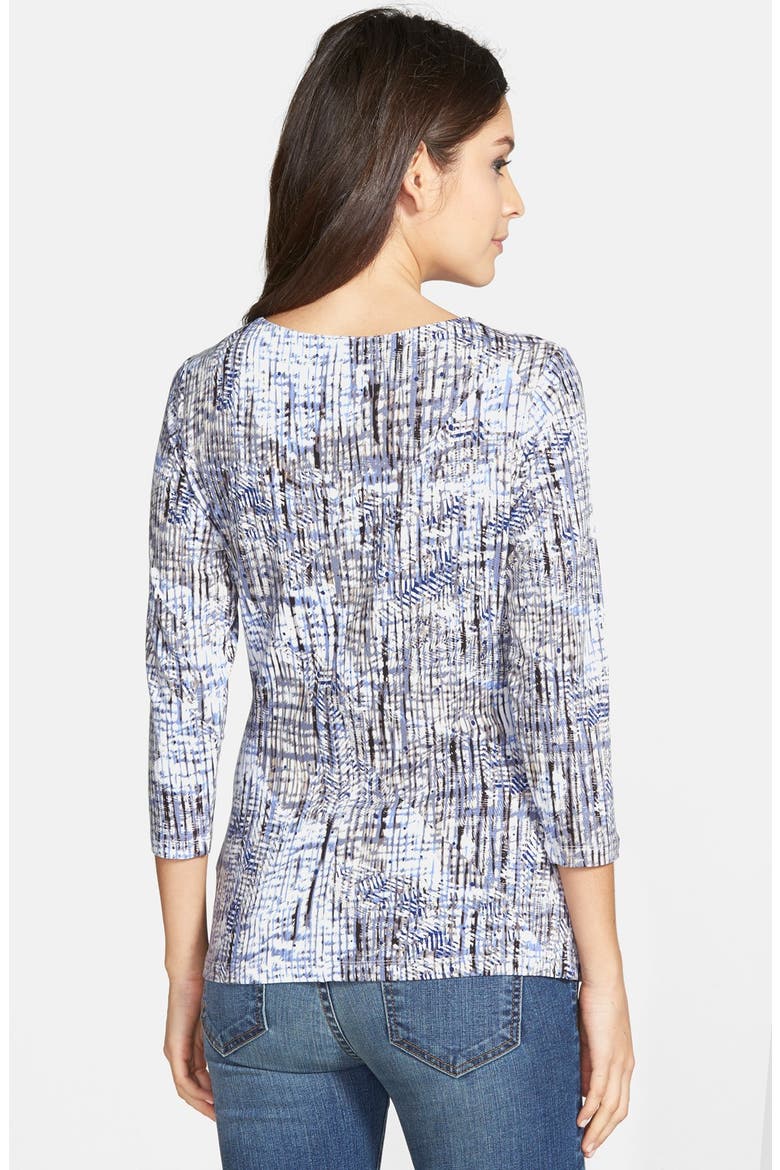 'Spring Rain' Faux Wrap Top, Alternate, color, MULTI