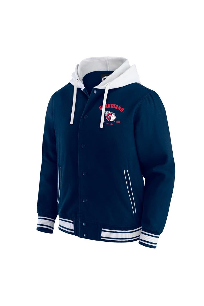 Men's Darius Rucker Collection by Fanatics  Navy Cleveland Guardians Full-Snap Hooded Jacket, Alternate, color, Navy