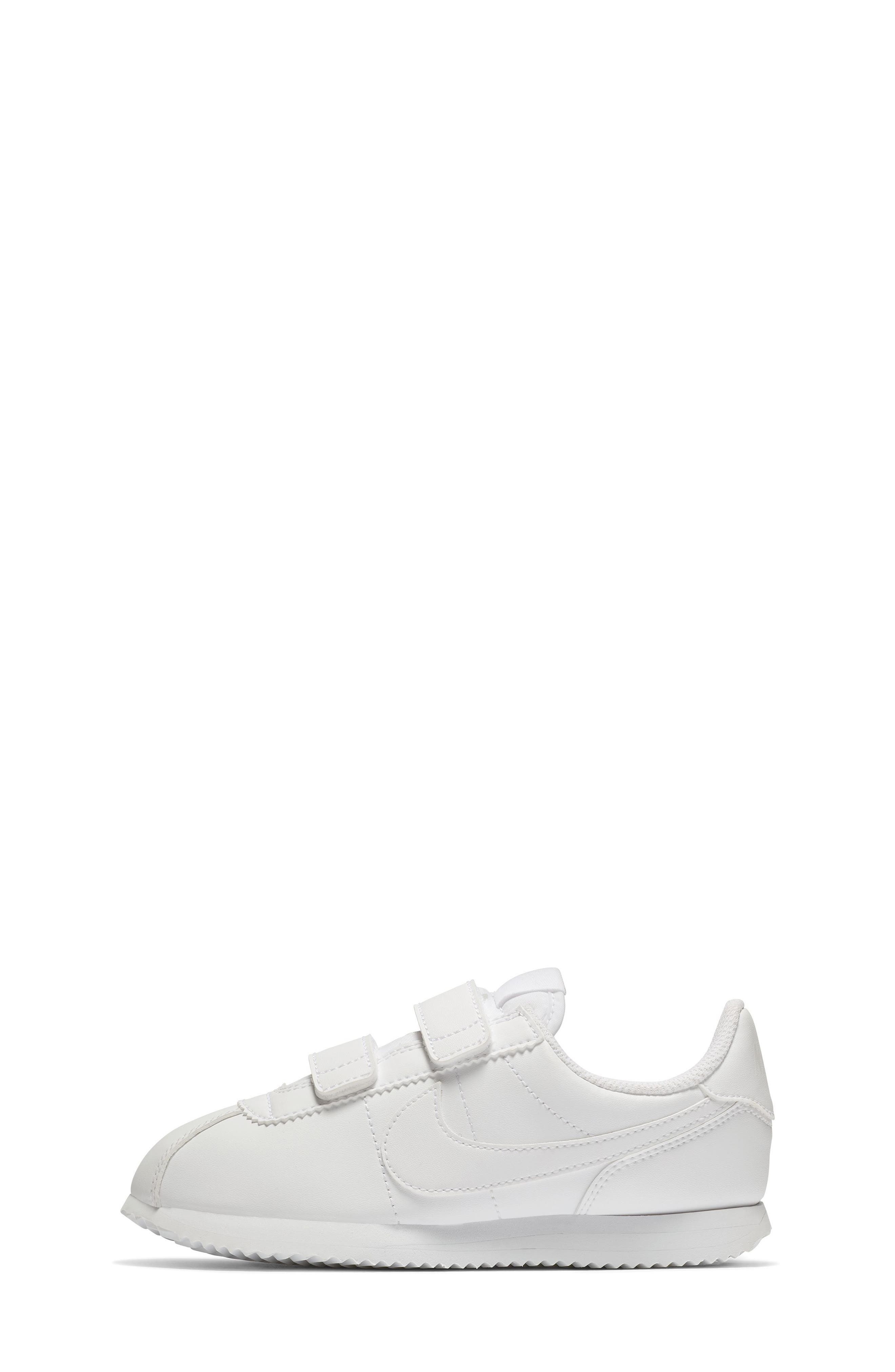 Nike Cortez Basic SL Sneaker, Main, color, White/ White/ White