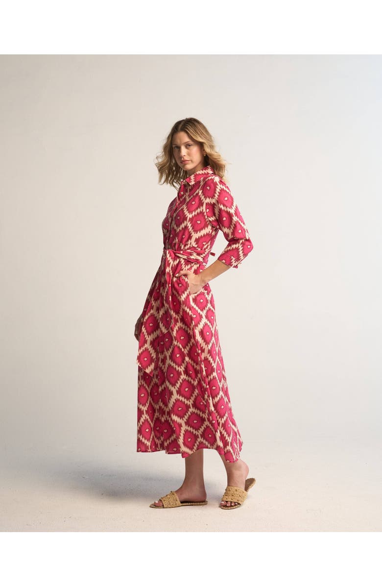 GUADALUPE DESIGN Luciana Ikat Multi  Dress, Alternate, color, Pink