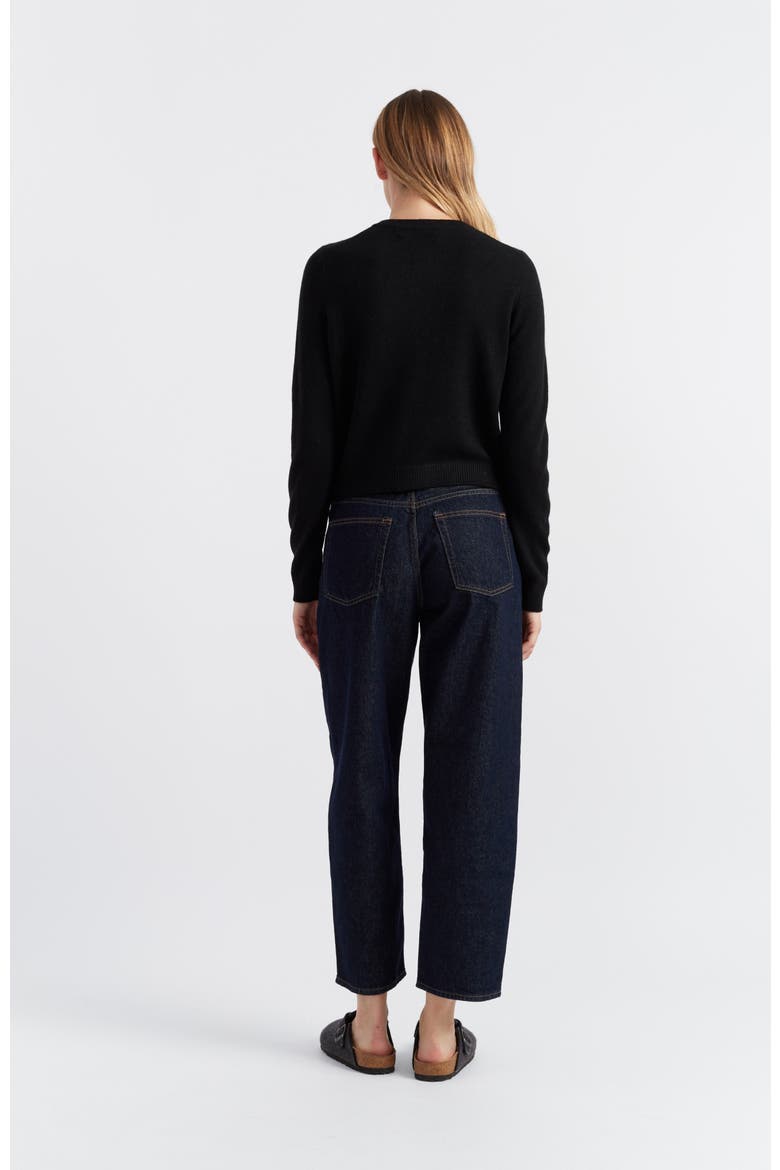 Cloud Cashmere Open Cardigan, Alternate, color, Black