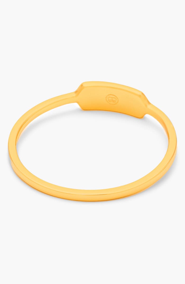 gorjana 'Letterpress' Initial Ring, Alternate, color,