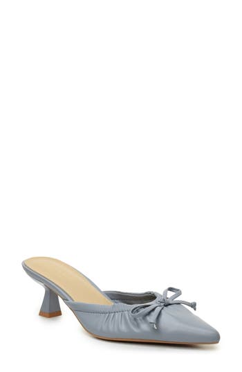 NICOLE MILLER NICOLE MILLER BOW KITTEN HEEL MULE