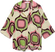 MANGO Geometric Print Shirt