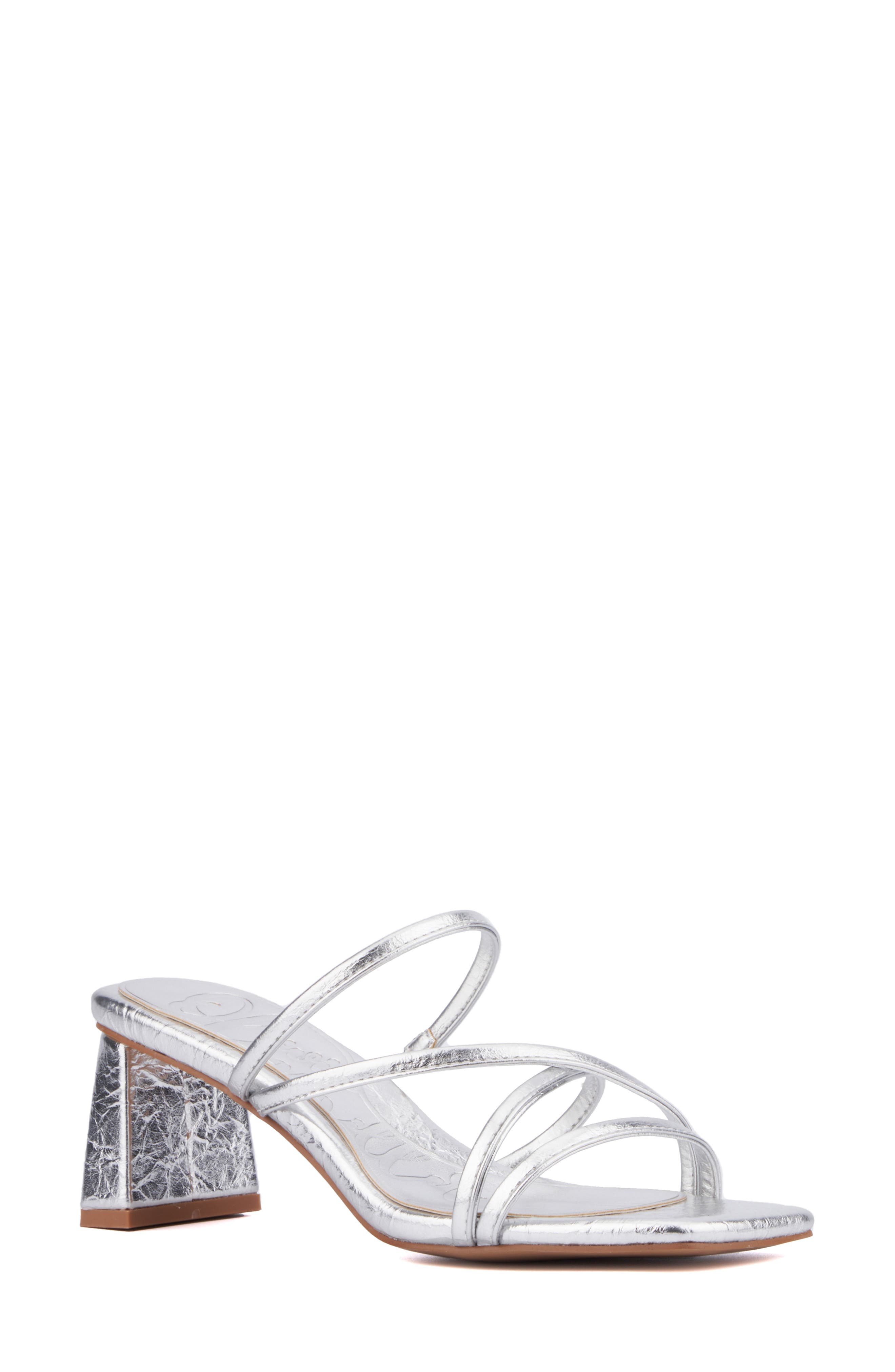OLIVIA MILLER Limelight Sandal, Main, color, Silver