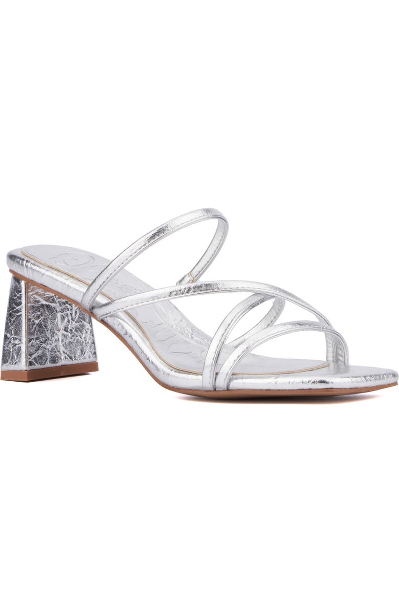 OLIVIA MILLER Limelight Sandal, Main, color, Silver