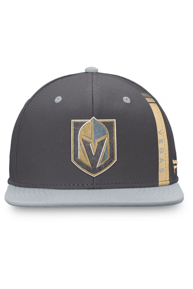 Men's Fanatics Branded Charcoal/Gray Vegas Golden Knights Authentic Pro Home Ice Snapback Hat, Alternate, color, Charcoal