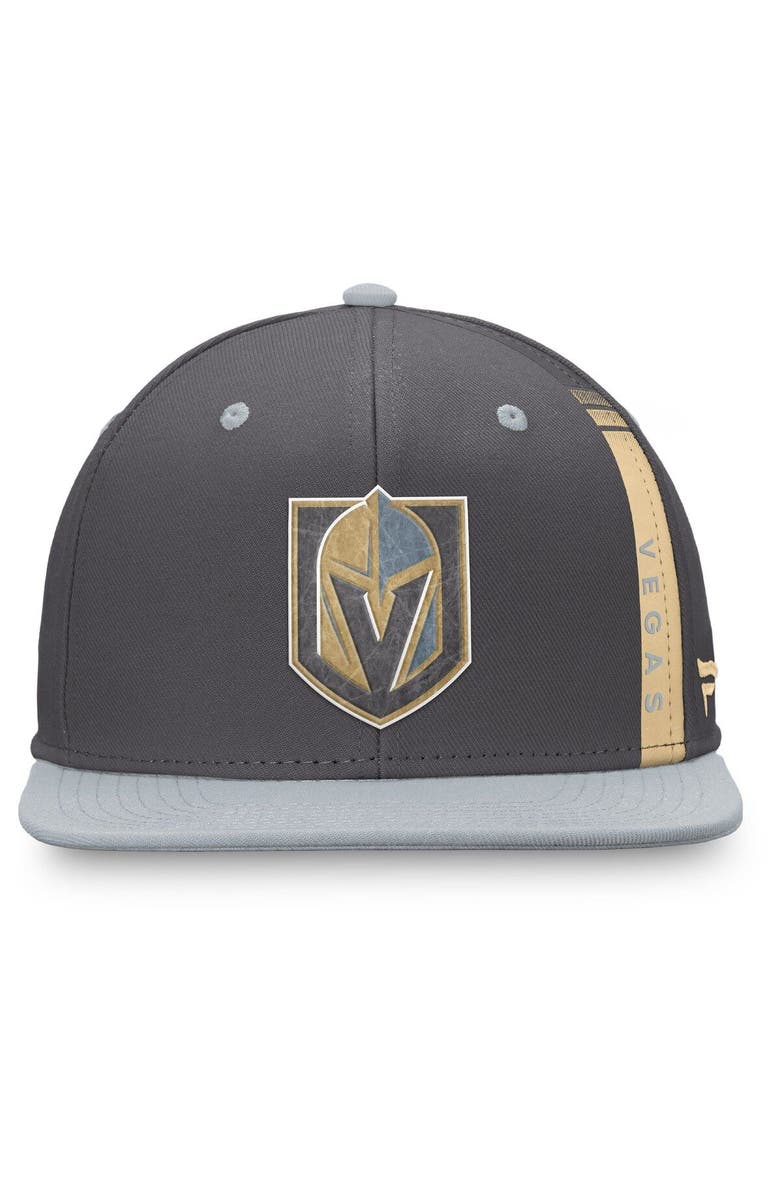 FANATICS Men's Fanatics Branded Charcoal/Gray Vegas Golden Knights Authentic Pro Home Ice Snapback Hat, Alternate, color,